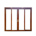 Non Thermal Break Wood Grain Aluminum Sliding Doors